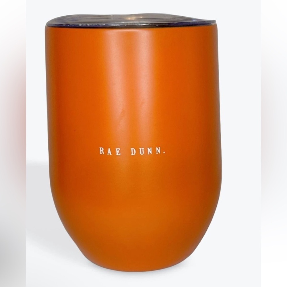 RAE DUNN HAPPY FALL YALL Orange Stainless Steel Insulated Wine Tumbler NEW - Picture 2 of 5
